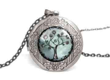 Drzewo nadziei sekretnik łańcuszkiem romantyczny medalion prezent