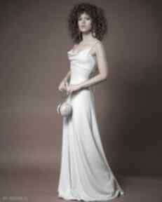 Stella maxi - srebrna suknia ślubna ślub milita nikonorov suknia