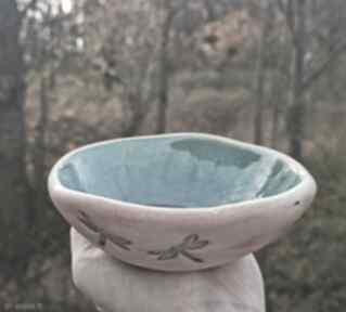 Miseczka, ceramiczna prezent: ceramika ważki na przekąski