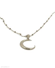 z bijoux by marzena bylicka naszyjnik z księżycem, księżyc, oryginalny łańcuszek, srebro