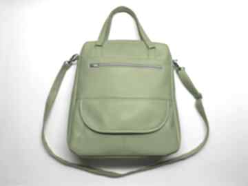 Listonoszka XXL - zielony limonka na ramię torebki niezwykle elegancka, nowoczesna, praktyczna