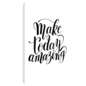 na płótnie - make today amazing 50x70 cm 56810 vaku dsgn napis, angielski, czarno bialy