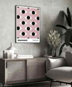 Plakat bauhaus oczy pattern - format 40x50 cm plakaty hogstudio, do sypialni, geometryczny