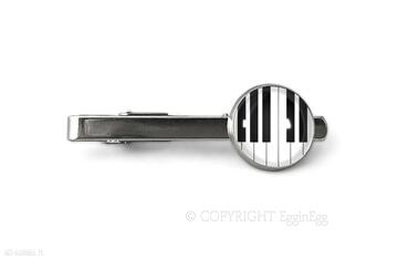 Fortepian - spinka do krawata męska eggin egg, klawisze, pianino, muzyczna