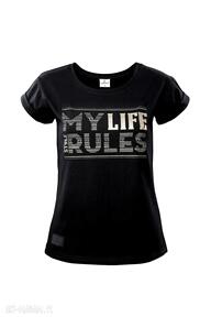 my life r L koszulki farbotka live, t-shirt, modna