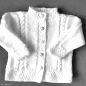 Sweterek "bieluch" gaga art, niemowlę, rękodzieło, na drutach, włóczka