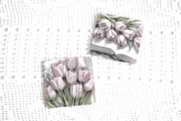 Para podkładek - tulipany podkładki mały koziołek, dzień matki, koziołkowe love, książka