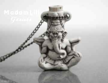 Ganesha naszyjnik peruwiańskiej ceramiki peru ceramika łańcuszek