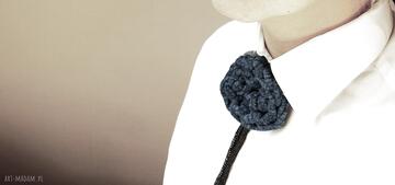 Naszyjnik krawatka kwiat malachit stylizacja romantyczna idealna