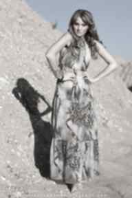 Summer chiffon dress oversize gray sukienki paweł kuzik, szyfon, lato, plaża