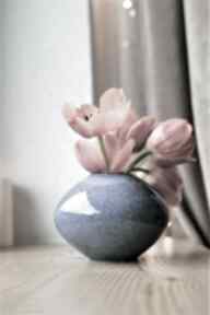 ceramiczny kulisty morski wazony ciepliki ceramika, prezent do domu, okrągły wazon
