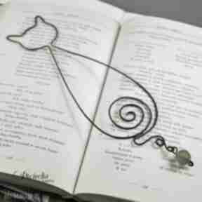 Kotka oliwia - zakładka do książki pracownia miedzi kot, retro, prezent, metaloplastyka