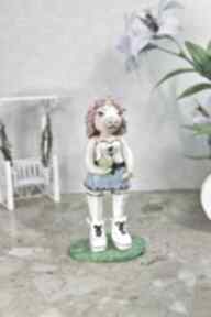 oliwia dekoracje qletta clay dziewczyna, gliniany jednorożec, kreskówkowy figurka w ubraniach