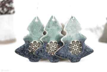 Upominek na święta? 3 ceramiczne choinki świąteczne - boho dekoracje fingers art choinkowe