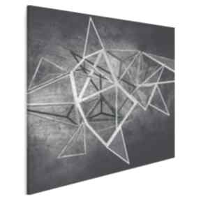 Obraz na płótnie w kwadracie 80x80 cm 60602 vaku dsgn loft, industrialny, geometryczny, linie