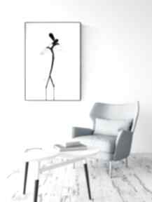 Obraz 50x70 cm namalowany ręcznie, minimalizm, abstrakcja plakaty art krystyna siwek malowany