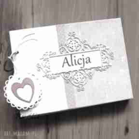 Album dla alicji scrapbooking albumy rudlis chrzest, pamiątka, kolorowy, wesoły