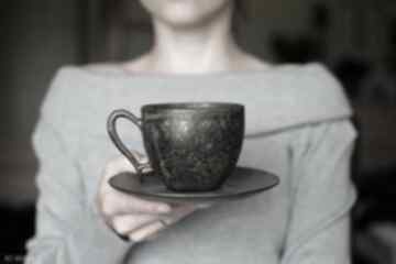 Filiżanka ceramiczna rustykalna 270 ml ceramika ciepliki - do kawy - prezent dla niej