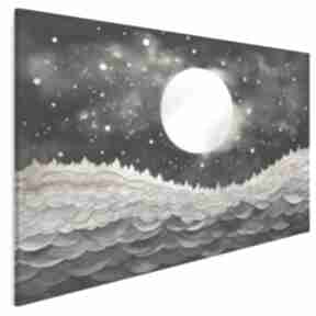 Obraz na płótnie - do sypialni morze księżyc klimatyczny 120x80 cm 107001 vaku dsgn