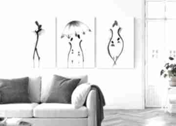 Minimalizm: obraz do salonu - grafiki czarno białe, nowoczesne obrazy