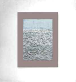 Nowoczesny rysunek 30x40, obrazek A3, dekoracja na ścianę, morski do annasko morze, pejzaż
