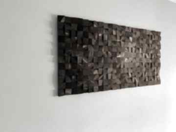 Jeśienne słońce, mozaika drewniana, dyfuzor dźwięku, dekoracja na ścianę 3d wood color studio