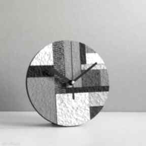 geometryczny z papieru recyklingu zegary studio blureco nowoczesny biurowy, zegar, okrągły