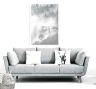 Obraz - plakat 50x70 cm margo art las, mgła, kobieta, dekoracje, wnętrze, dom