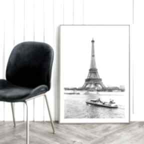 Paris vintage - 40x50 cm plakaty hogstudio plakat, czarno biały zdjęcie, stary