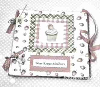 Księga słodkości - przepiśnik scrapbooking albumy wrzosowisko, babeczka, przepisy, kuchnia