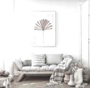 Obraz - plakat 40x60 boho i margo art dekoracje, wnętrze, dom, liść, wydruk
