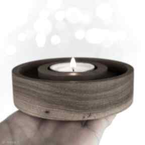 Świecznik drewniany tealight