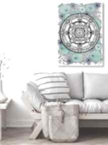 50x70cm małgorzata domańska mandala, kwiaty, plakat, obraz, dom, wyposażenie