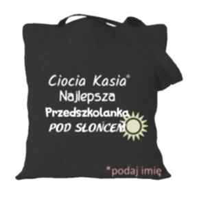 Torba z nadrukiem dla przedszkolanki, prezent, zakończenie roku, dzień edukacji, od manufaktura