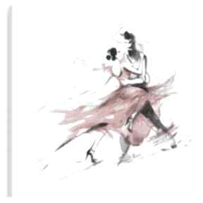na płótnie - abstrakcja 120x80 cm 14701 vaku dsgn obraz, tango, taniec, romantyczny, para