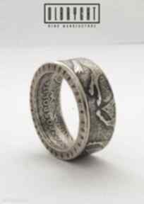 Uhlan - ułan II rzeczypospolitej sygnet męska olbrycht jewellery, jeździec, zaręczynowy