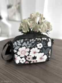 Listonoszka kwiaty mała torebka na ramię krasanka retro, z grafiką, torba kolorowa, toreka