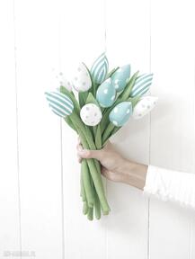 Tulipany bukiet dekoracje jobuko miętowe, tulipany, tulipan