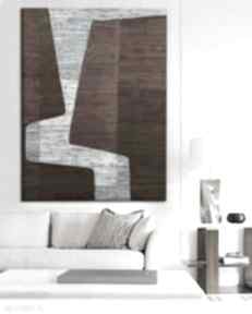 Maloan - wielkoformatowy obraz na płótnie abstrakcyjny art&texture™ and texture do salonu, bardzo duży