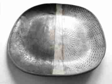 Ceramika rękodzieło talerz z gliny, użytkowa ręcznie zrobiony - pomysł