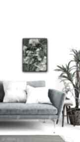 Obraz "między gałęziami", amarantus, mech i rośliny stabilizowane art light studio, natura