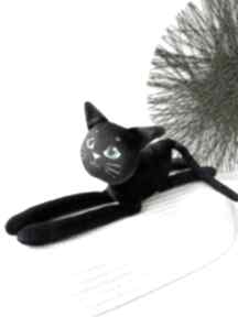 Pluszowy czarny kot kotek przytulanka maskotki mallow, kocurek, prezent, zielone oczy, plusz