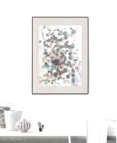 Minimalistyczna dekoracja na ścianę, grafika do domu, nowoczesny rysunek, 30x40 annasko
