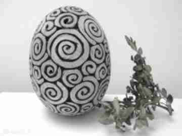 Pomysł na prezent. Duże ceramiczne jajo dekoracje ceramika ana jajko, wielkanocne, ozdoby