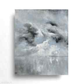 akrylowy formatu 50x60 cm paulina lebida obraz, morze, akryl, płótno