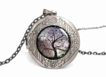 Drzewo życia - sekretnik z łańcuszkiem naszyjniki eggin egg, medalion, romantyczny