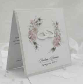 Ślub, kartka okolicznościowa ślubna personalizowana: elegancka