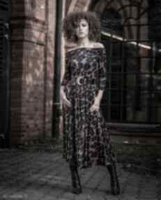 Sandy - sukienka w panterę milita nikonorov elegancka, wygodna, panterkę, oryginalna