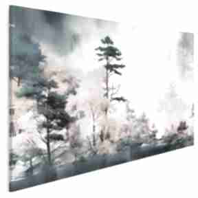 Obraz na płótnie - abstrakcja pejzaż las kolorowy 120x80 cm 111801 vaku dsgn, na ścianę
