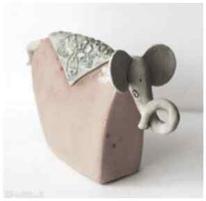 Słoń ceramiczny 3 ceramika wylęgarnia pomysłów